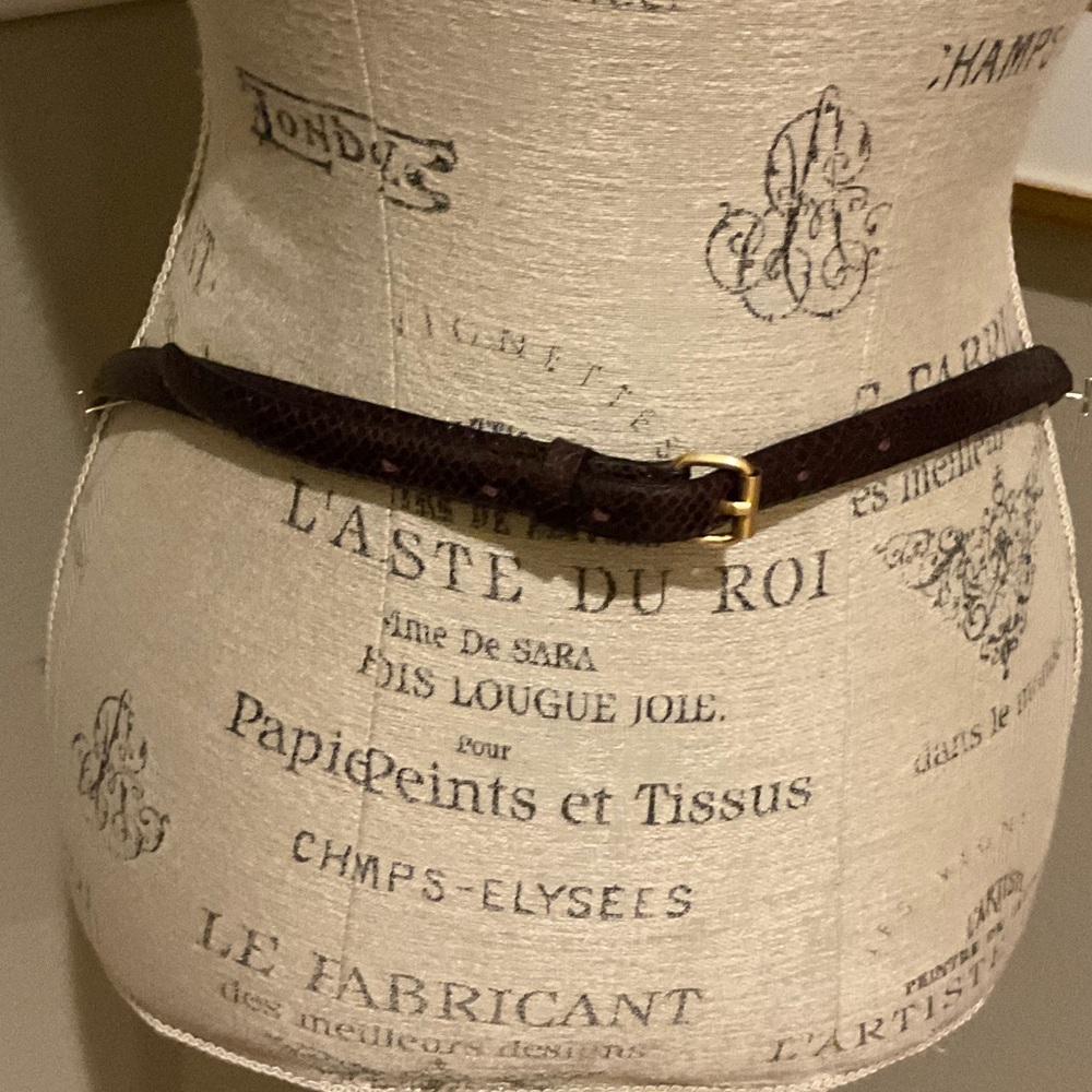 Ann Taylor Dark Brown Textured Belt